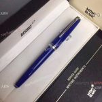 New Replica Mont Blanc Pix Collection Blue & Platinum 113073 Rollerball Pen